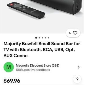 Bowfell Black Portable Sound Bar